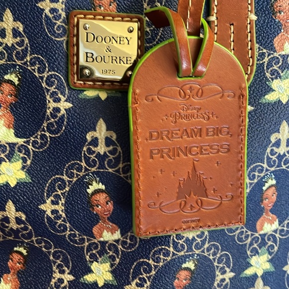 Dooney & Bourke Blue and Brown Crossbody Bag - Picture 4 of 6